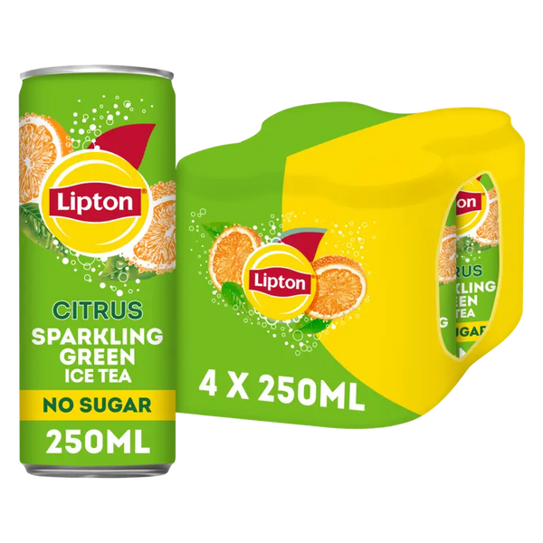 Lipton Ice Tea Green Citrus Sparkling 4-Pack