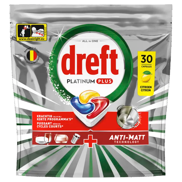 Dreft Platinum Plus Spülmaschinentabletten Zitrone
