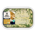 Oven dish with free-range chicken in herb cream sauce