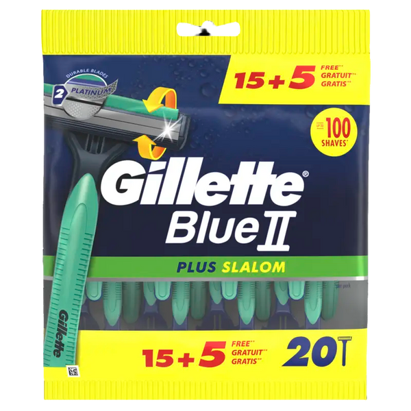 Gillette Blue II plus slalom razor blades