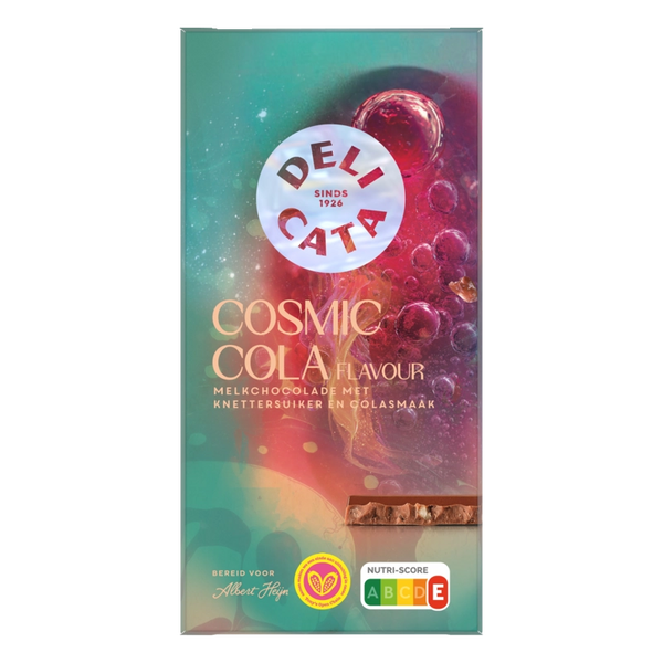 Delicata Riegel cosmic cola flavour Milchschokolade