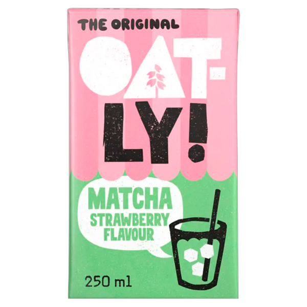 Oatly! Matcha-Erdbeer-Geschmack