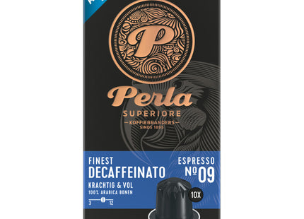 Perla Superiore Finest espresso decaffeinato capsules