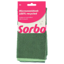 Sorbo Microvezeldoek 100% recycled 38x38cm 2st