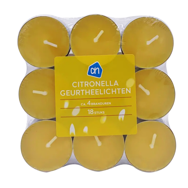Citronella geurtheelichten 4 uur