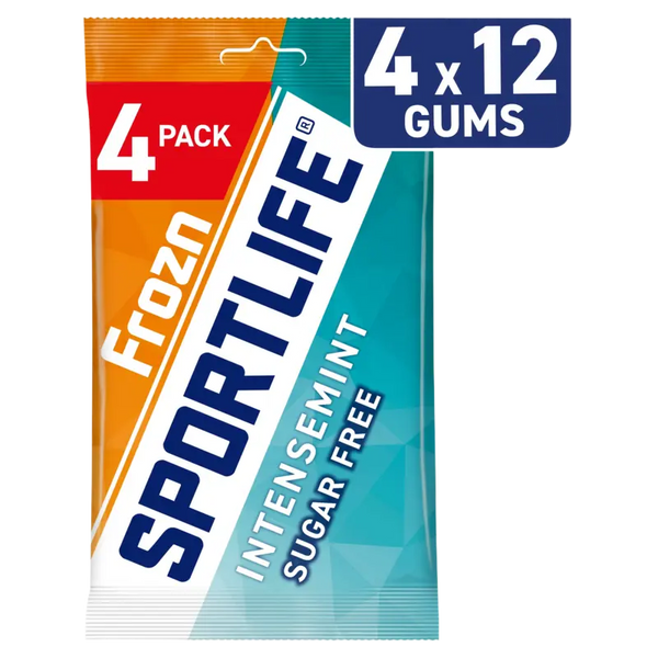 Sportlife Frozen intense mint sugar-free chewing gums 4-pack