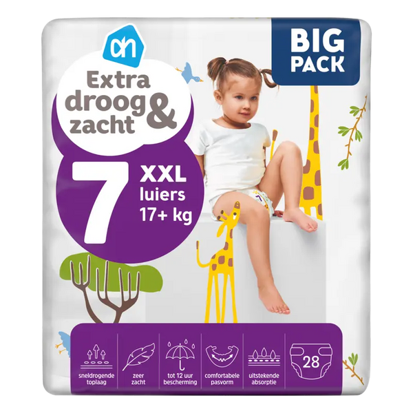 Extra droog en zacht luiers maat 7