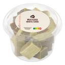 Matcha white choco bites