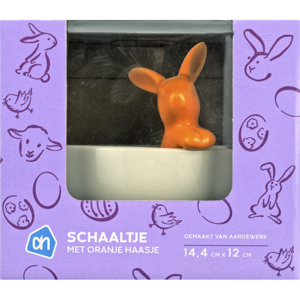 Schaaltje met oranje haasje