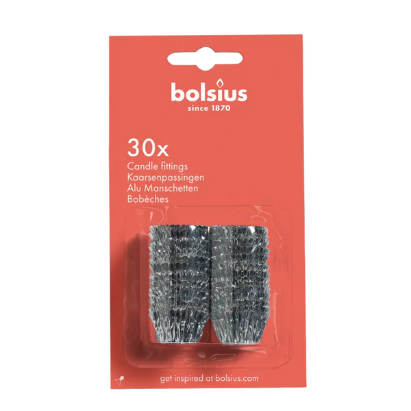 Bolsius Candle Holders Silver