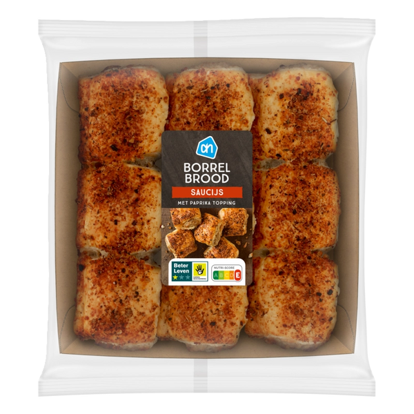 Borrelbrood saucijs luxe topping