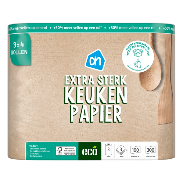 Küchenpapier recycelt 3-lagig