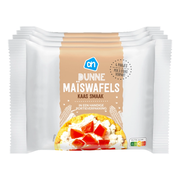 Dunne maiswafels kaas 4-pack