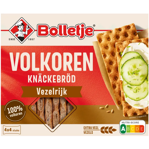 Bolletje Vollkorn-Knäckebrot mit Ballaststoffen