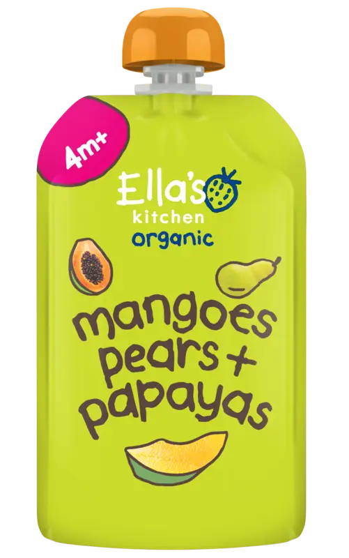 Ella's kitchen Mango's, peren + papaya's 4m+ bio