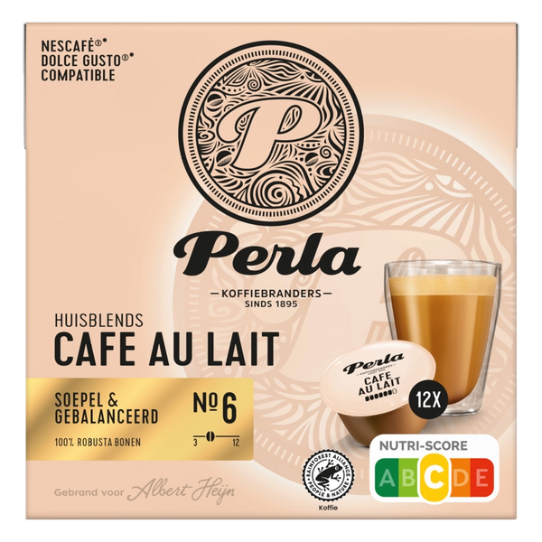 Perla Huisblends Dolce gusto café au lait capsules