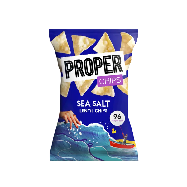 Proper sea salt lentil chips