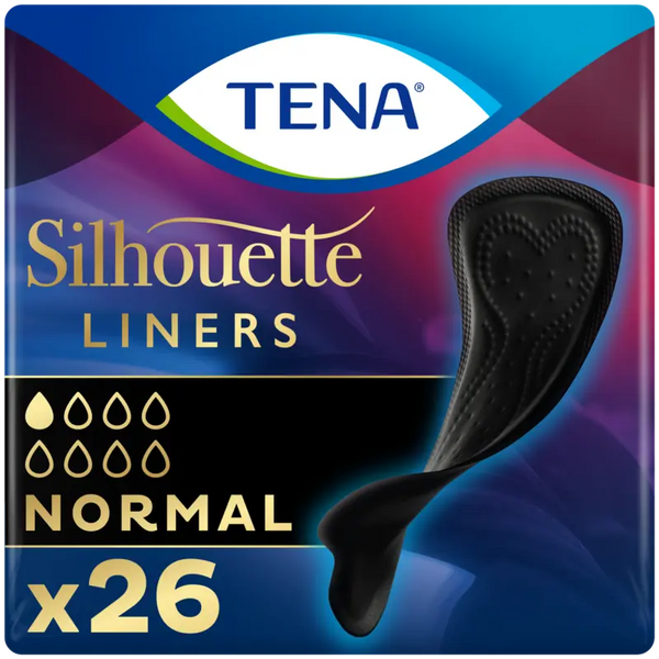 Tena Silhouette noir inlegkruisjes