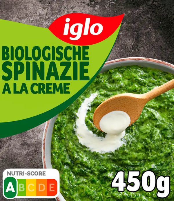 Iglo Organic creamed spinach