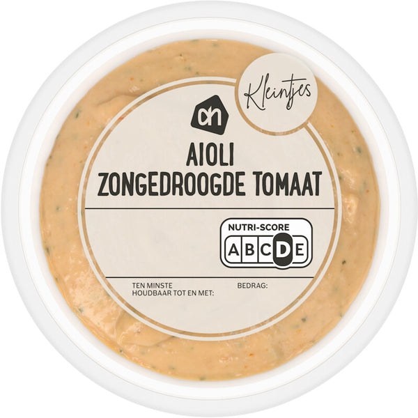 Kleintje aioli zongedroogde tomaat