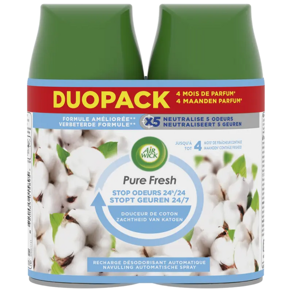 Air Wick Pure Fresh cotton refill duo pack