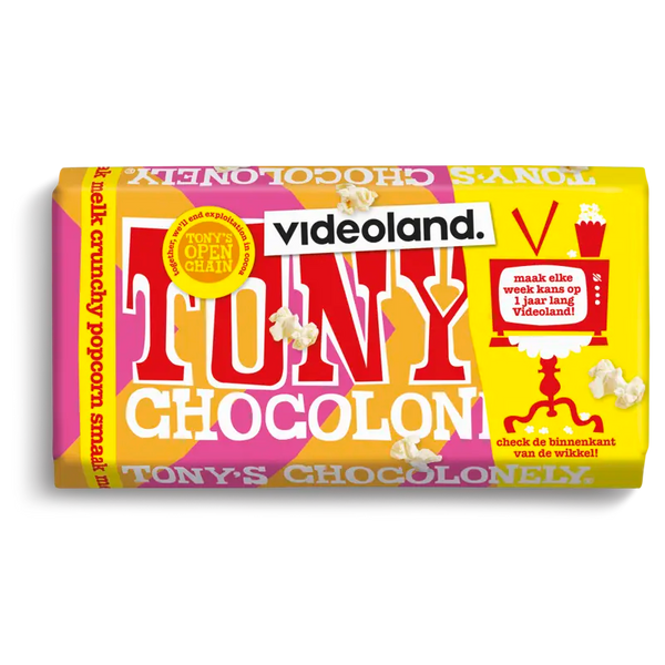 Tony's Chocolonely Riegel Milch crunchy Popcorn