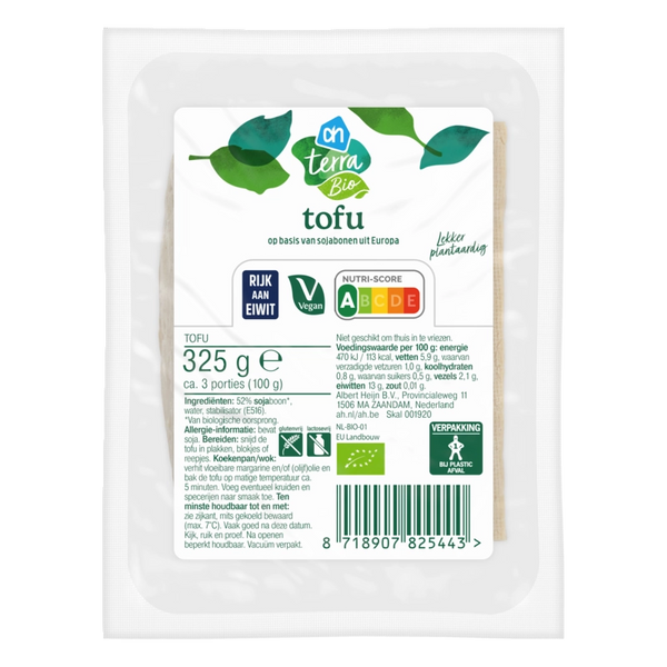Terra Plantaardige biologische tofu naturel