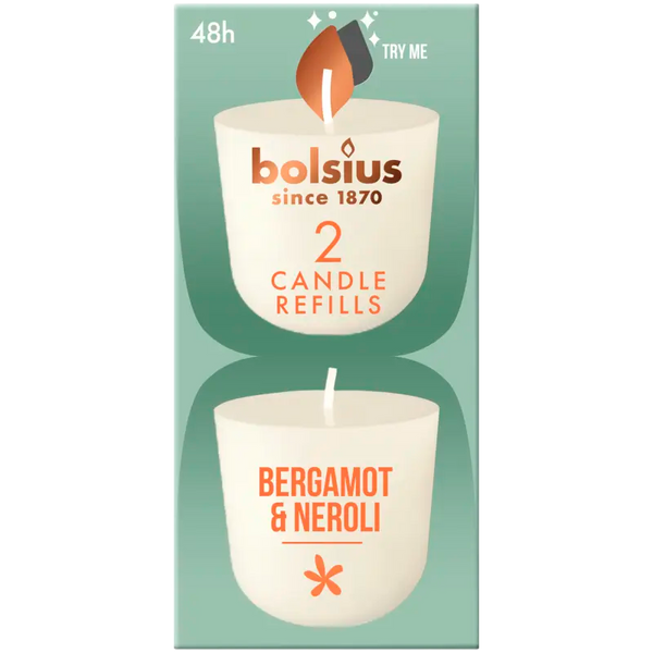Bolsius Navulling clean light bergamot