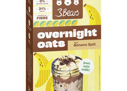 3Bears Overnight oats banana split