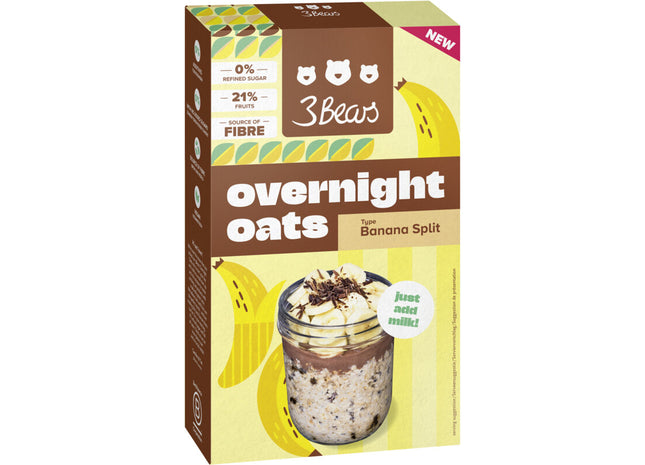 3Bears Overnight oats banana split