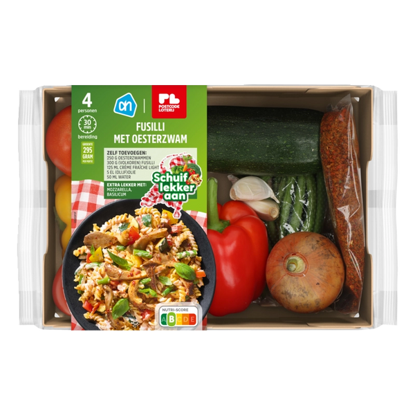 Fusilli with oyster mushroom fresh meal kit