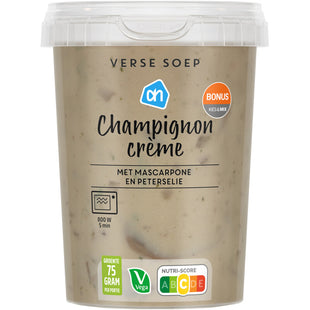 Verse soep champignon crème