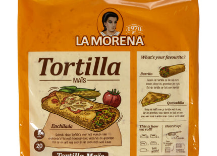 La Morena Tortilla wraps met maismeel medium