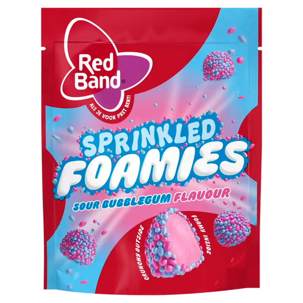 Red Band Sprinkled foamies sour bubblegum