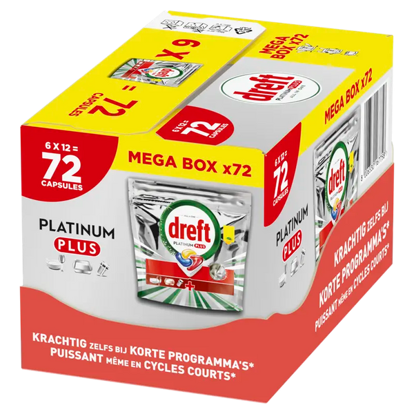 Dreft Platinum plus vaatwastabletten 6-pack
