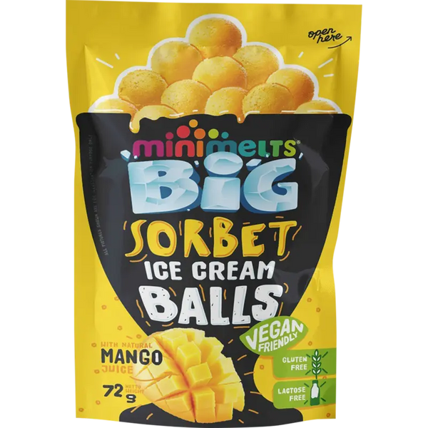 Mini Melts Eissorbet-Kugeln Mango