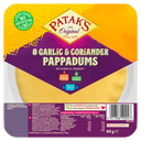 Patak's ready-made garlic coriander pappadums