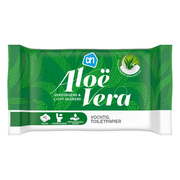 Vochtig toiletpapier alo vera