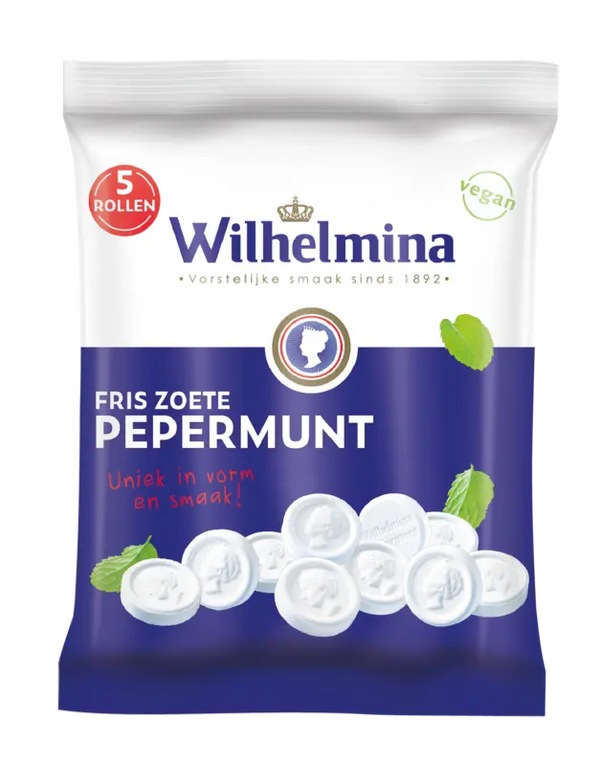 Wilhelmina Fris zoete pepermunt vegan