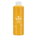 Freshly pressed mango peach smoothie