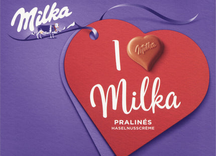 Milka With love pralines hazelnut crème