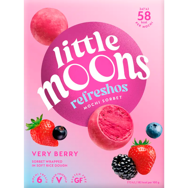 Little Moons Mochi-Eis Rote Früchte