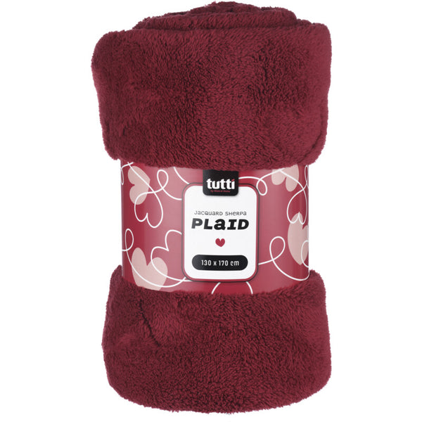 Mistral Home Valentijn plaid bordeaux