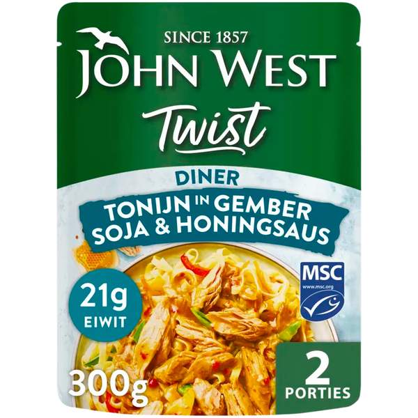 John West Twist Diner Tuna Soy Ginger MSC