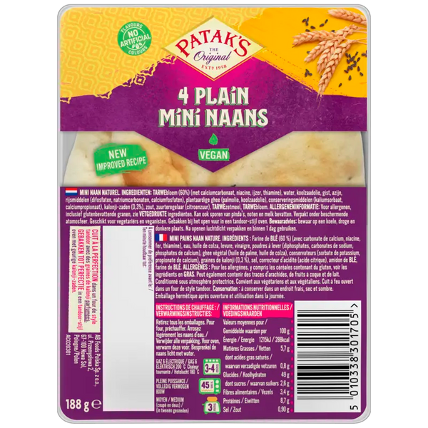 Patak's Mini naan plain