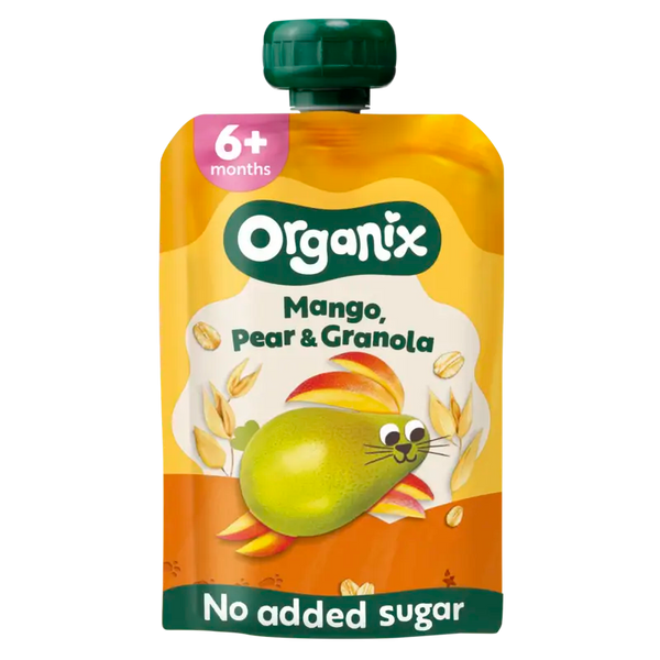 Organix Knijpfruit mango peer granola 6m+