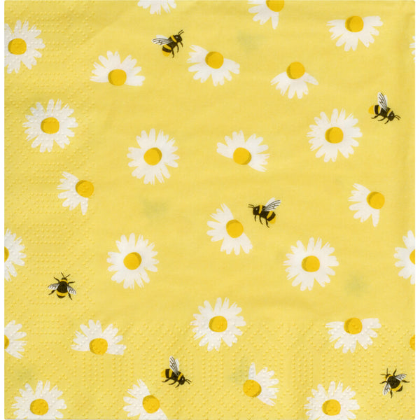 Servet madeliefjes 33x33cm