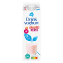 Strawberry cherry drinking yogurt