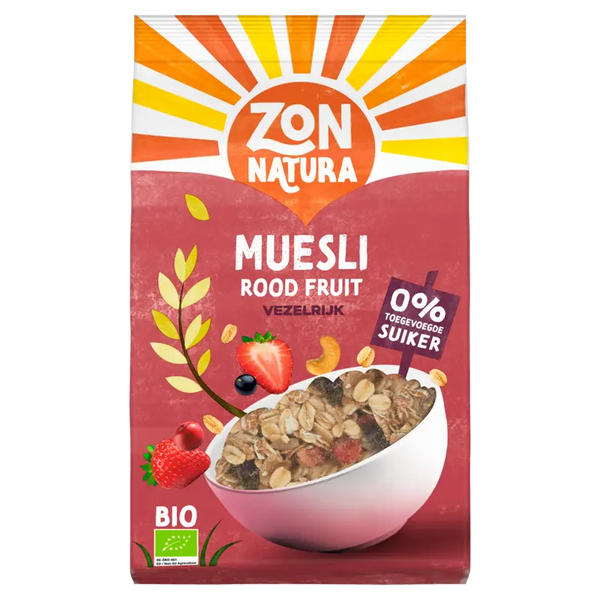 Zonnatura Muesli red fruit