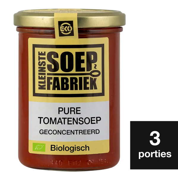 Kleinste Soepfabriek Pure tomaten soep biologisch
